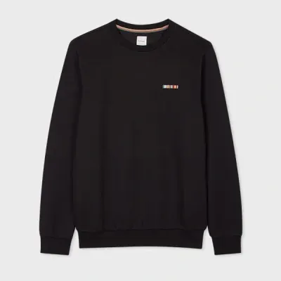 Paul Smith Chest Embroidery Sweatshirt In Black