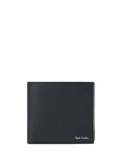 Paul Smith Black Multicolour Leather Wallet