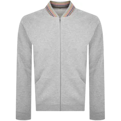 Paul Smith Bomber Sweatshirt Grey In Gray