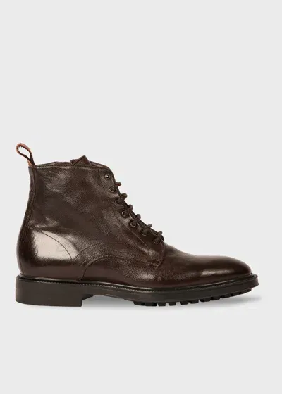 Paul Smith Dark Brown Leather 'sparrow' Boots