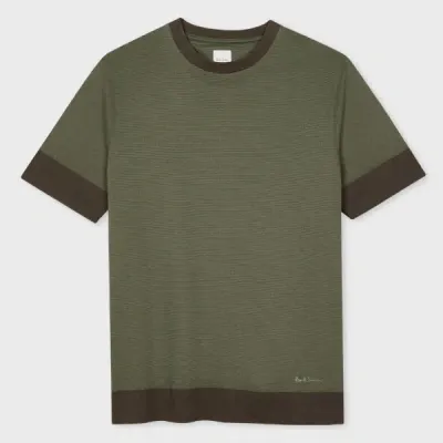 Paul Smith Logo-embroidered Jersey T-shirt In Grey