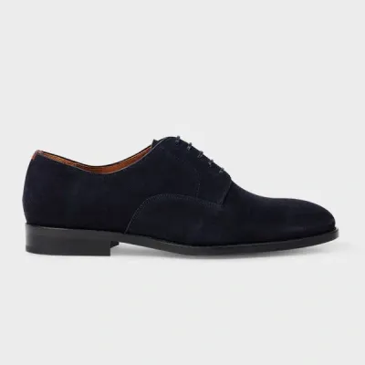 Paul Smith Suede Oxford Shoes In Blue