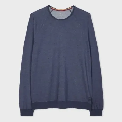 Paul Smith Denim Blue Modal-blend Long-sleeve Lounge Top