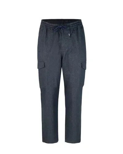 Paul Smith Drawstring Cargo Trousers In Black