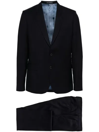 Paul Smith Single-breasted Suit In Blue