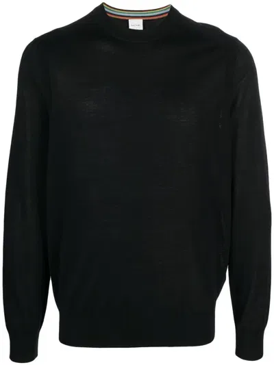 Paul Smith Fine-knit Sweatshirt In Black