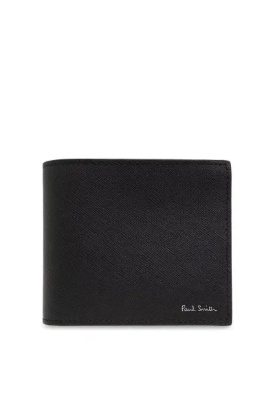 Paul Smith Folding Wallet With Logo In Black