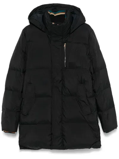 Paul Smith Hooded Coat In Black