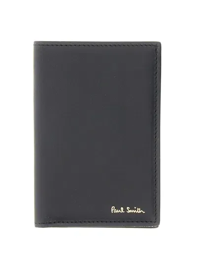 Paul Smith Leather Wallet In Black