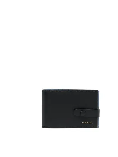 Paul Smith Logo-embossed Leather Wallet In Black