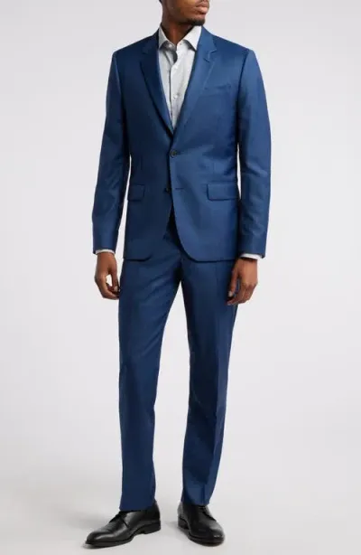 Paul Smith London Tailored Fit Wool Suit In Dark Navy