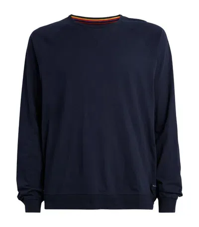 Paul Smith Long-sleeve Lounge T-shirt In Blau