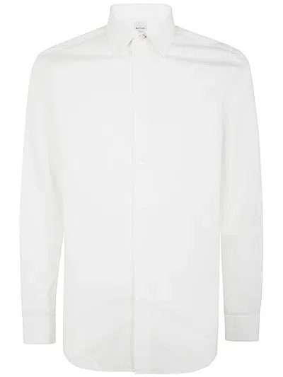 Paul Smith Mens S/c Tailored Fit Shirt In White