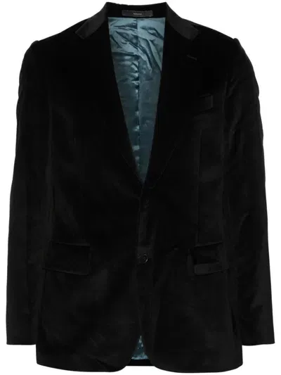 Paul Smith Mens Tailored Fit Two Buttons Jacket Clothing In Black