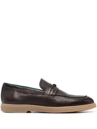 Paul Smith Montalcini Leather Loafers In Brown