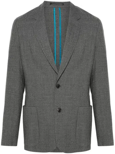 Paul Smith Notched Lapels Blazer In Grey