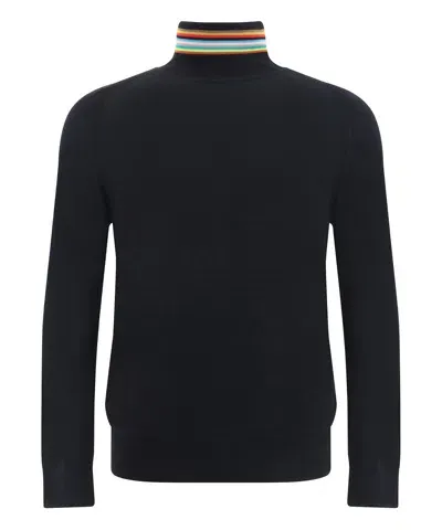 Paul Smith Roll-neck Sweater In Black