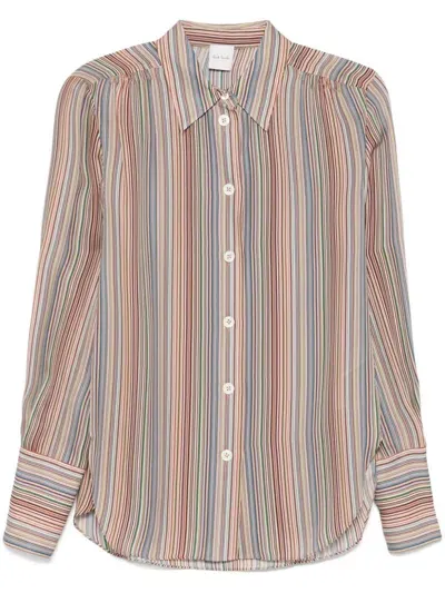 Paul Smith Signature Stripe Shirt In Multicolor