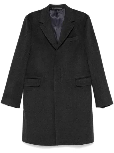 Paul Smith Single-breasted Coat In Grey