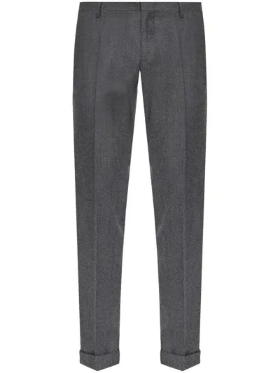 Paul Smith Slim-fit Overdyed Wool-cashmere Flannel Trousers In Grey