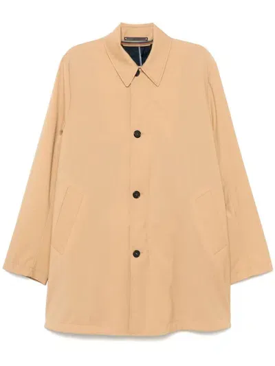 Paul Smith Storm System Coat In Neutral