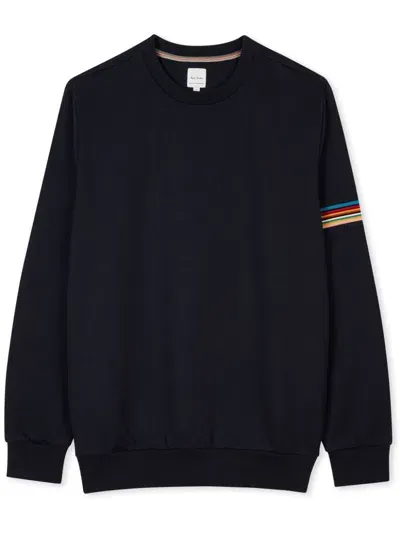 Paul Smith Stripe Detail Sweatshirt In Blue