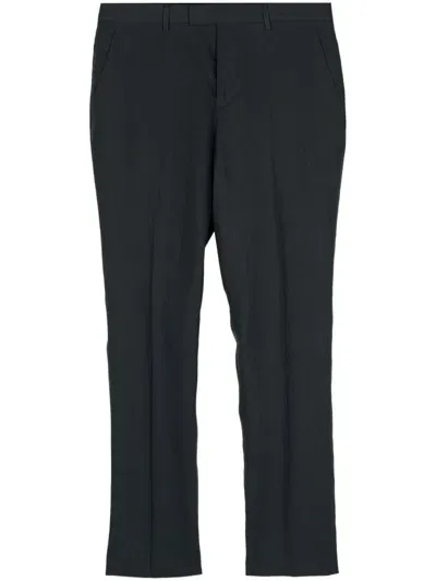 Paul Smith Tailored Linen Trousers In Blue