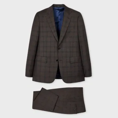 Paul Smith The Brierley - Brown Check Wool Suit