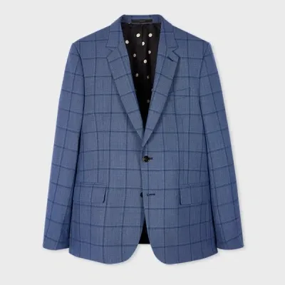 Paul Smith The Soho - Blue Wool Check Blazer