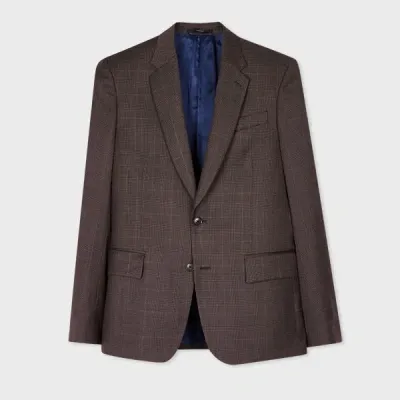 Paul Smith The Soho - Dusky Purple Check Wool Blazer