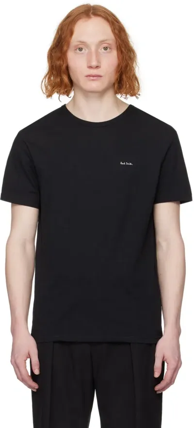 Paul Smith Three-pack Black T-shirts In Schwarz