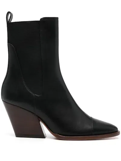 Paul Smith 75mm Leather Boots In Negro