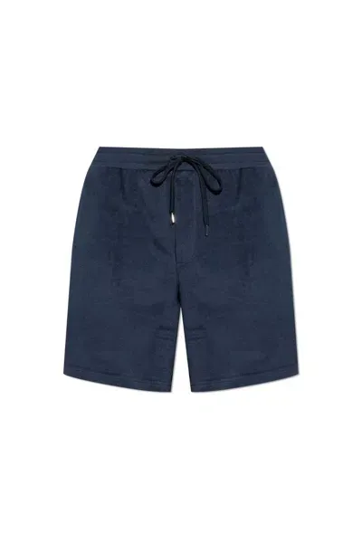 Paul Smith Towelling Lounge Shorts In Navy