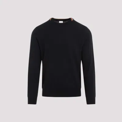 Paul Smith Very Dark Navy Wool Sweater In Blue