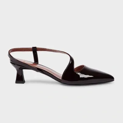 Paul Smith Women's Burgundy 'cloudy' Patent Leather Heels Red