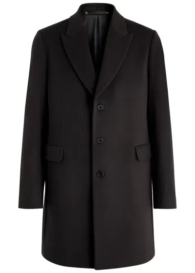 Paul Smith Wool And Cashmere-blend Coat In Navy