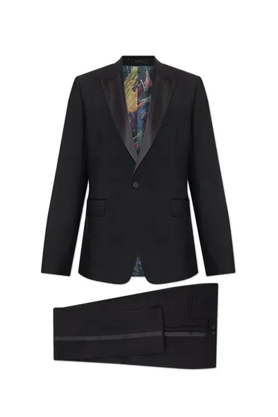 Paul Smith Wool Suit In Black