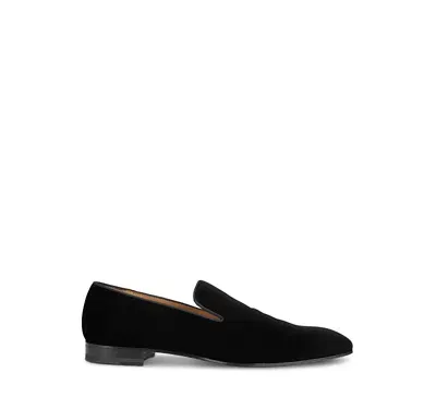 Paul Stuart Men's Harrier Velvet Slip On Loafers In Black