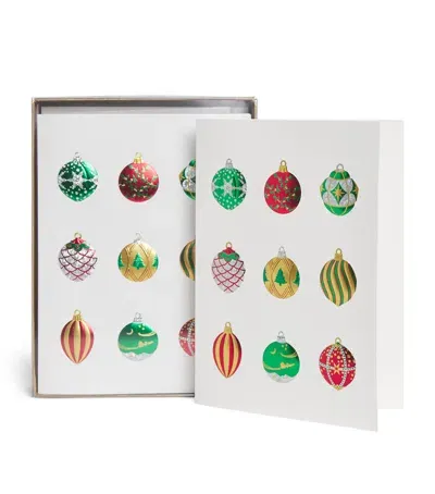 Paula Skene Ornament Medley Christmas Cards In Multi