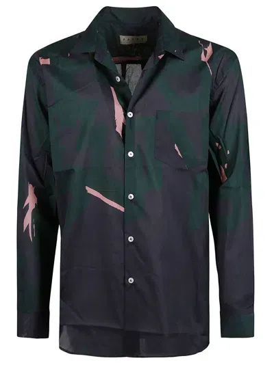 Paura Semi Print Shirt In Grey