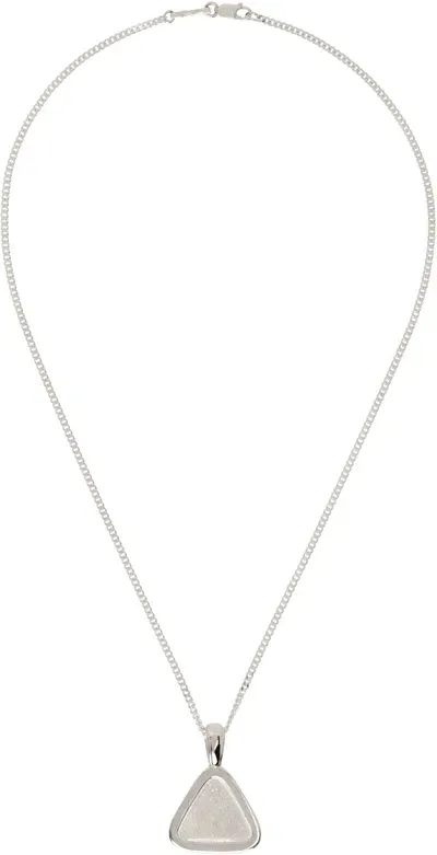 Pearls Before Swine Silver Blot Necklace In .925 Silver