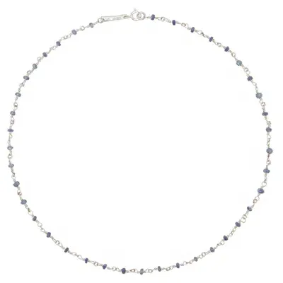 Pearls Before Swine Silver Taeus Necklace In 925 Silver Sapphire