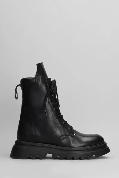 Pedro Miralles Combat Boots In Black