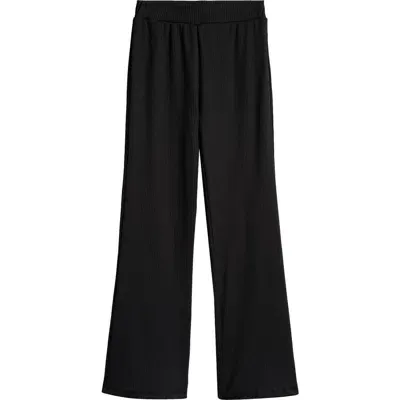 Peek Aren't You Curious Kids' Pull-on Knit Flare Leg Pants In Black