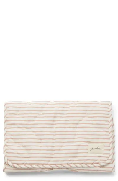 Pehr On The Go Coated Organic Cotton Changing Pad In Petal