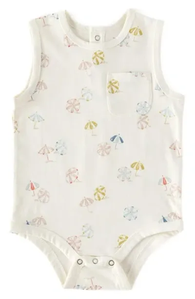 Pehr Babies'  Organic Cotton Jersey Bodysuit In Shade