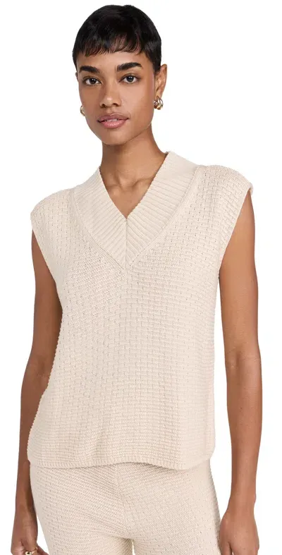 Peixoto Andie Knit Vest Touch Of Sand Knit