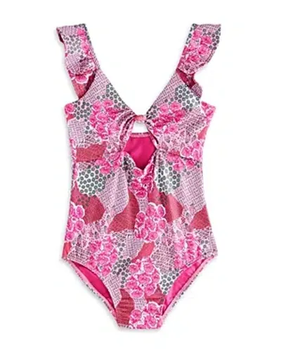 Peixoto Girls' Paula One Piece Swim Suit - Big Kid In Campo Rosa