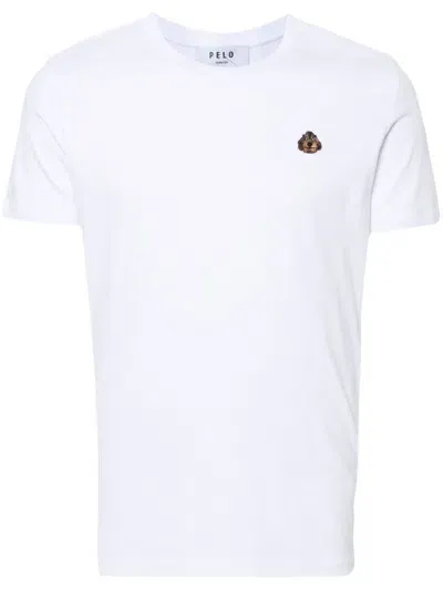 Pelo Foundation T-shirt Mit Patch In Weiss