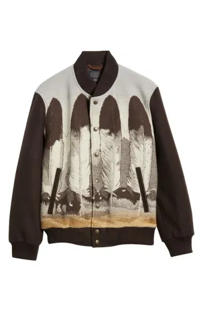 Pendleton Gorge Wool Blend Insulated Bomber Jacket In In Their Element